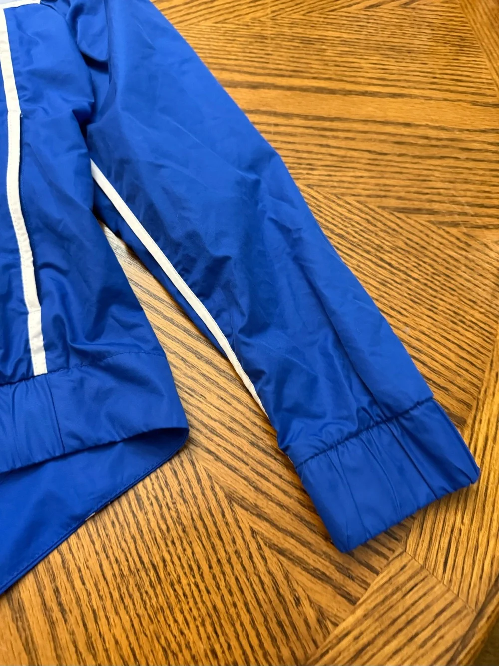 Nike Light Blue Hooded Windbreaker with White Logo